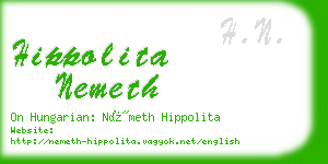hippolita nemeth business card
